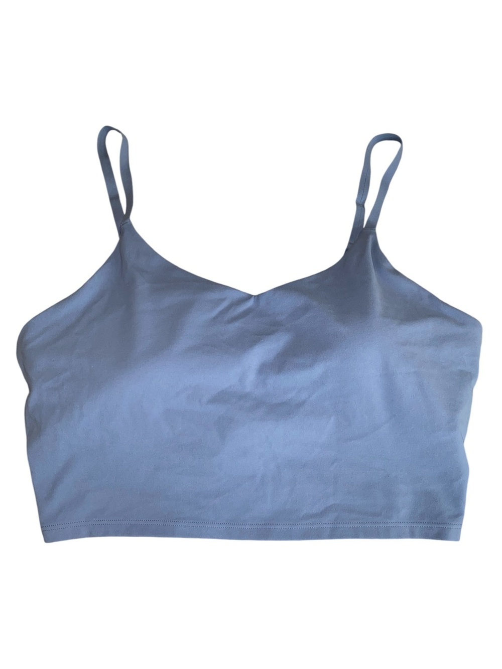 Athleta Blue Crop Sports Bra, Size XL